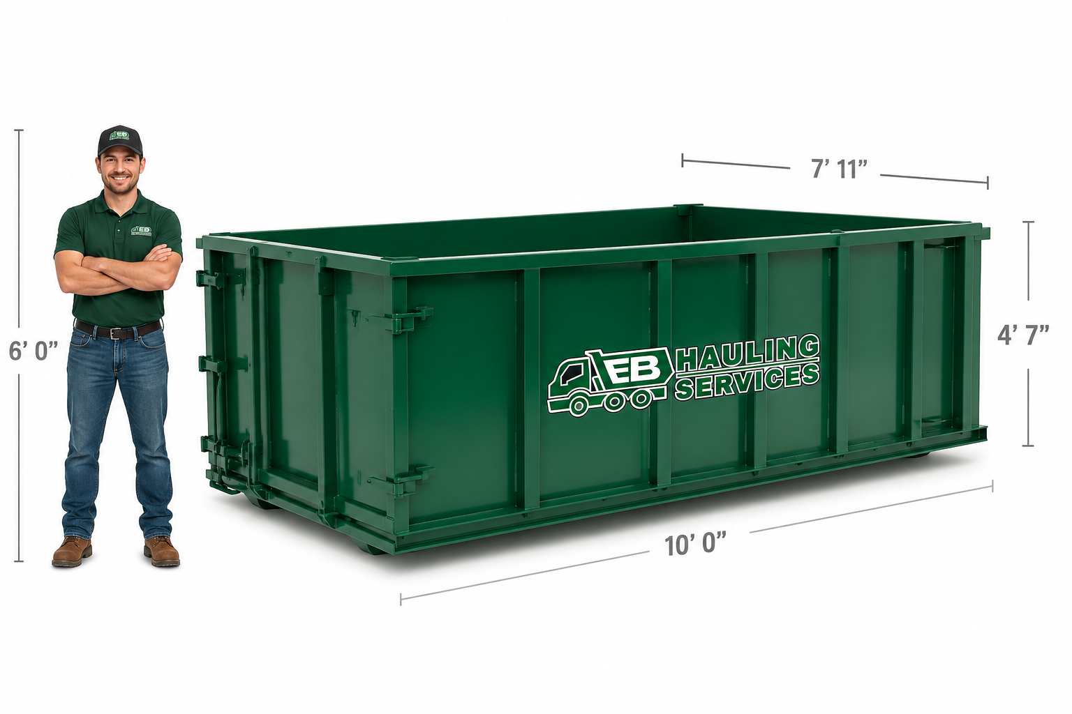 15 yard dumpster with measurements
